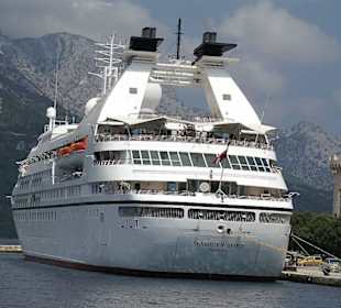 Seabourn Spirit, kein Gigant, aber beeindruckend
