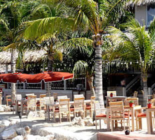 Blick auf den Restaurant-Außenbereich