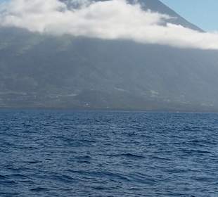 Der Pico wolkenverhangen