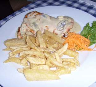 Hähnchen in Champignon-Sahne-Sauce