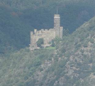 Burg Maus (Blick vom Loreley-Plateau)
