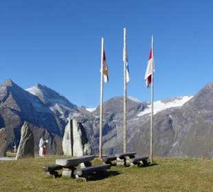 Ausblick zum Großglockner vom Haus Alpine