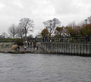 Little mermaid from boat