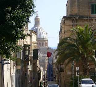 Blick auf die Straßen Valletta's