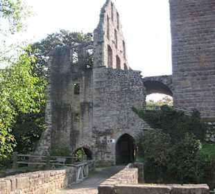 Burgruine unweit vom Hotel