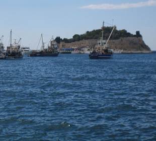 Aussicht Richtung Taubeninsel-Burg