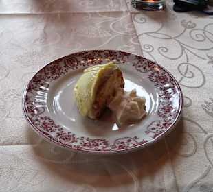 Nachtisch des Mittagsmenüs