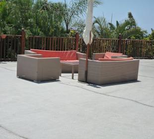 Chill Bereich am Beach Club