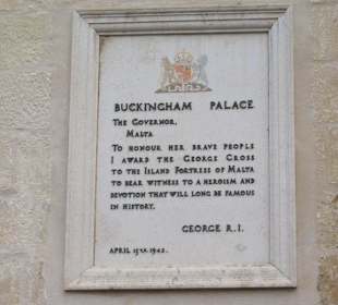 Tafel am Großmeisterpalast