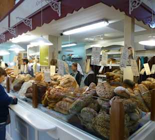 Verkaufsstände im englischen Markt