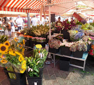 Ein Stand auf dem Markt