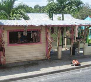 Fleischverkauf in Higuey
