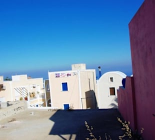 Santorin selbst im Bild Landschaft, Stadt