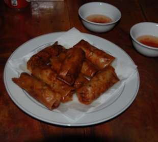 Frühlingrollen gebacken