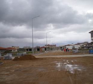 Überall stehen neue Straßen