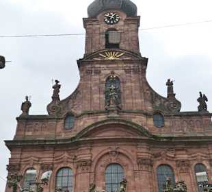 Die Alexanderkirche von Rastatt auf dem Marktplatz