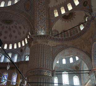 Blaue Moschee von innen