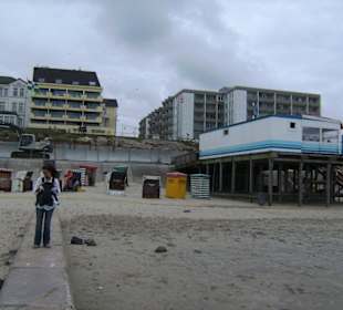 Blick vom Strand zur Promenade (z.Z. Baustelle)