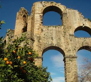 Aquädukt auf dem Weg nach Aspendos (Detail) 