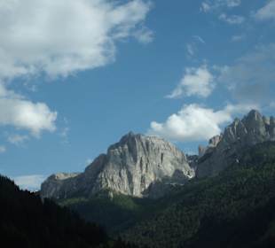 Die Dolomiten immer im Blick