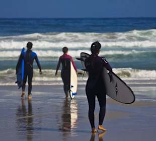 Surf class in Tamraght, Morocco