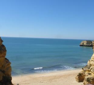 Steilküste und Strand Praia de Marinha
