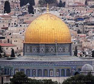 Der Jerusalemer Felsendom vor der Altstadt