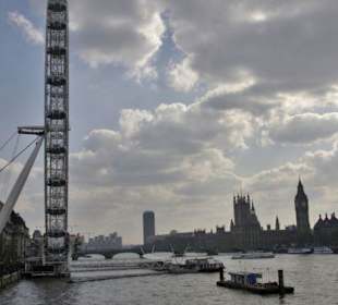 beide Themseufer von der Hungerford Bridge