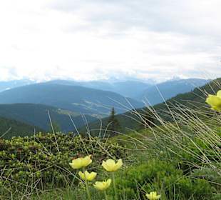 Am südlichen Horizont die Dolomiten