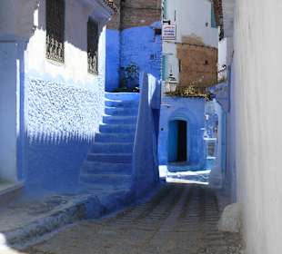Gasse in Chefchaouen, Matokko
