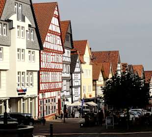 Fachwerk-Häuser an der Brunnenstraße