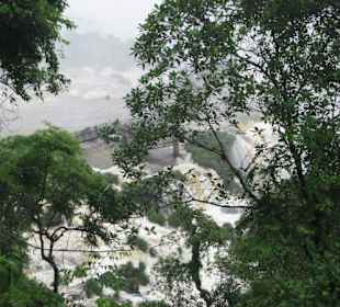 Die Wasserfälle, von Brasilien aus gesehen