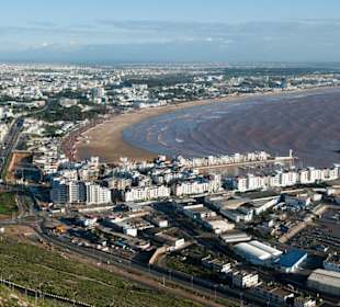 Blick auf den Strand von Agadir