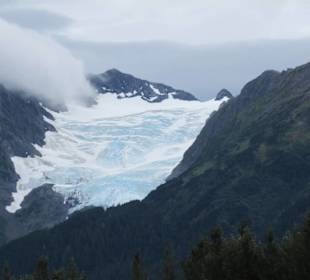 Erste Gletscher kommen in Sicht