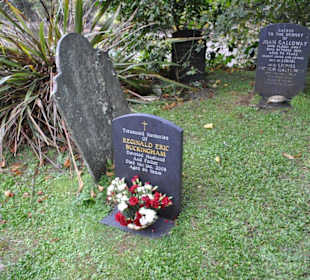 Kleine Kirche in St. Just mit Friedhof