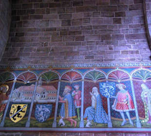 Bildmalereien an der Wand