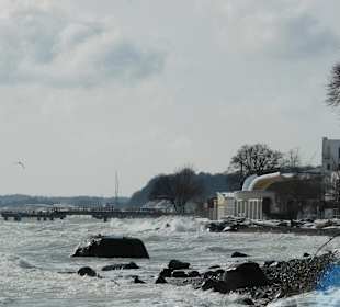Die neu renovierte Strandmuschel in Sassnitz