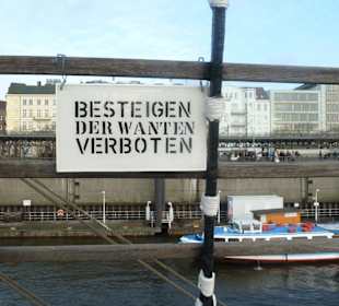 Es ist zwar verlockend, aber Besteigen verboten