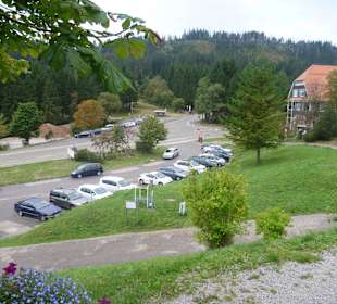 Blick zum Parkplatz