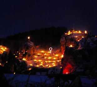 Rechter Bereich der Berge