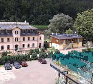 Blick vom Kletterpark