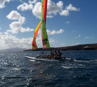Katamaran Hobie Cat 15 Verleih in Tarajalejo