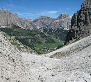 Blick von Mittagstal, Val Mezdì