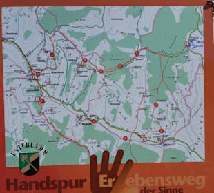 Erlebnisweg der Sinne Streckenverlauf