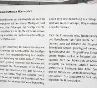 Hinweistafel Löwenbrunnen