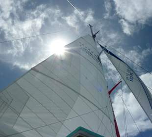 Katamaran zur Insel Saona