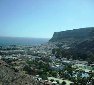 Puerto de Mogan von oben aus dem Bus