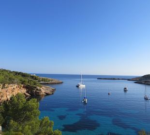 Ausblick von dem Wehrturm oberhalb vom Hotel