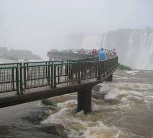 Die Wasserfälle, von Brasilien aus gesehen
