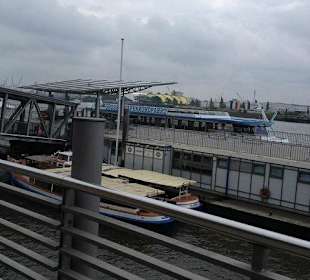 Blick über die Landungsbrücken